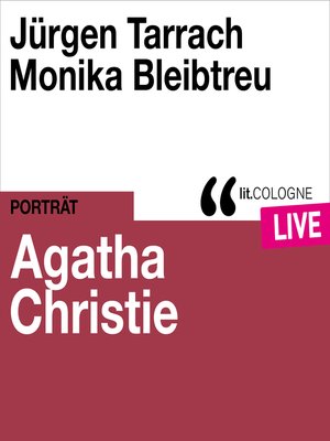 cover image of Agatha Christie--lit.COLOGNE live